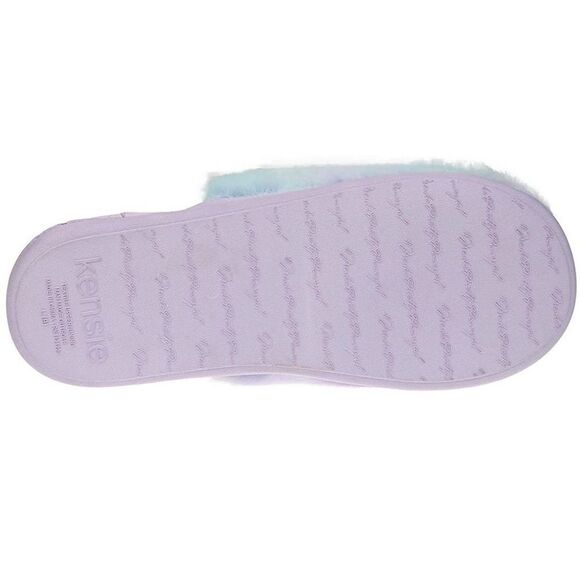 Womens Kensie Tie Dye Plush Scuff Slippers shoes XL 10/11 - Picture 8 of 10